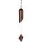 Pure Garden 27In Metal Wind Chimes Bronze Deep Tone Serenity Bell Outdoor Decor
